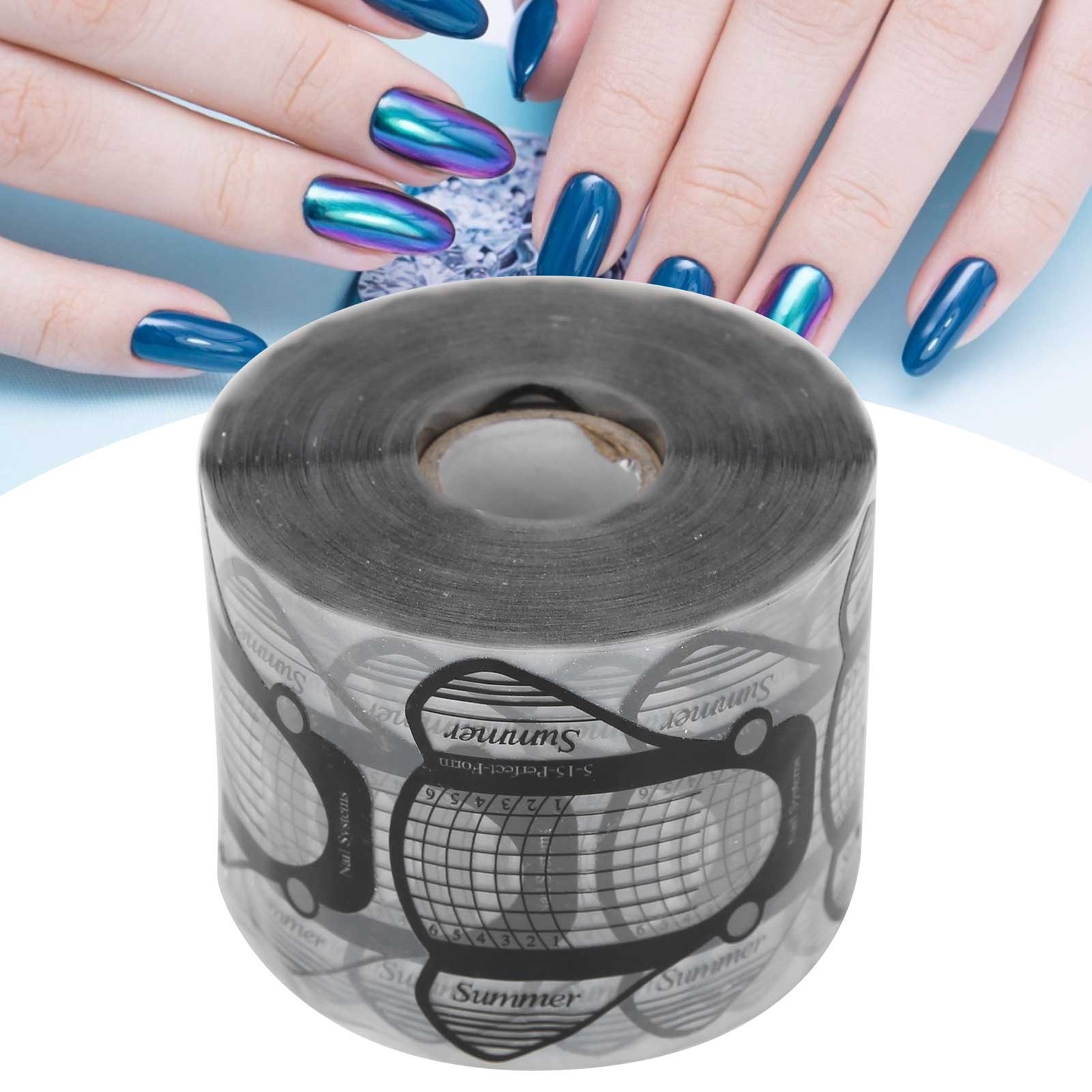 500pcs Nail Forms SelfAdhesive Nail Extension Sticker PVC Decoration Nail Art