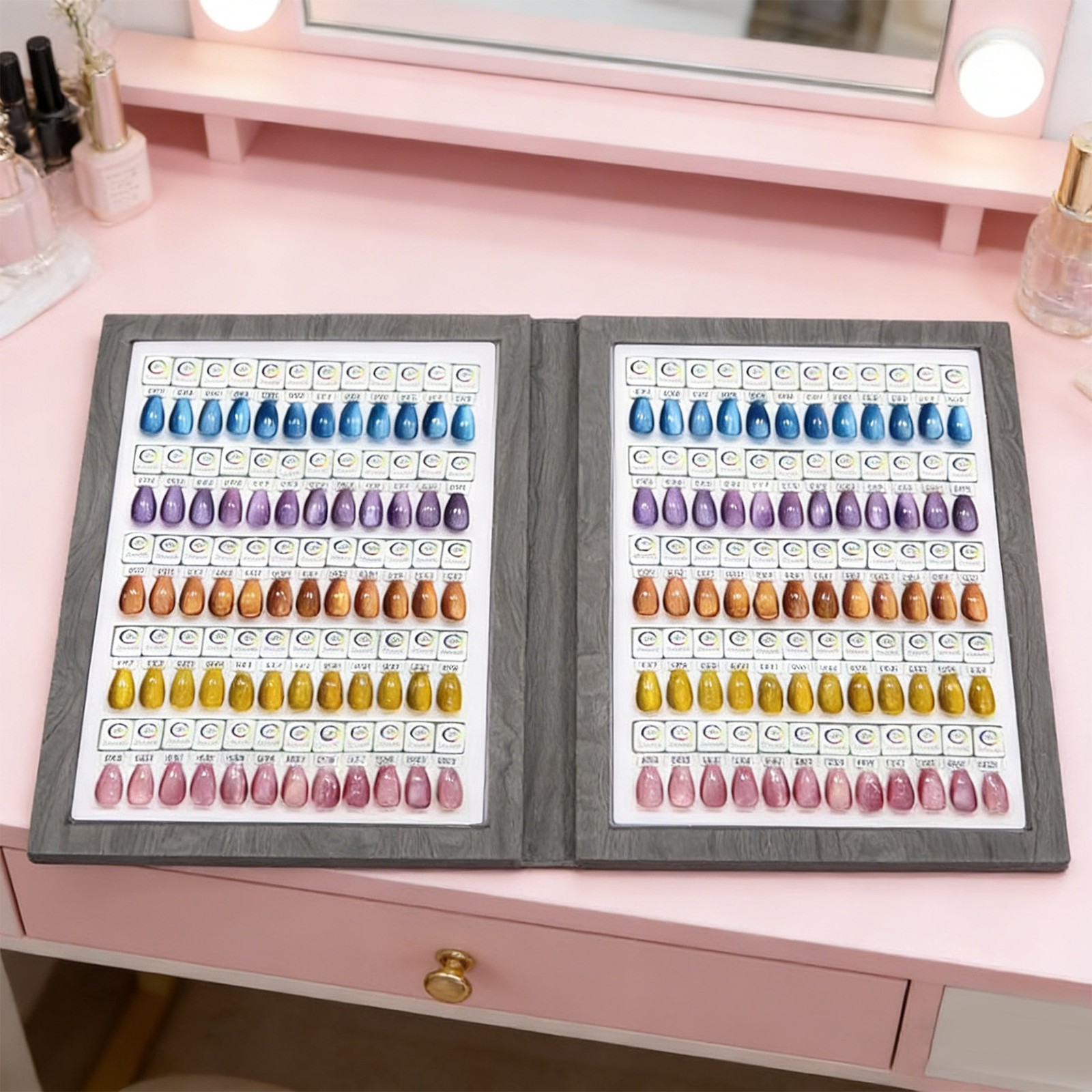 Magnetic Nail Swatches Book For Nail Technicians And DIY Users Easy To Use