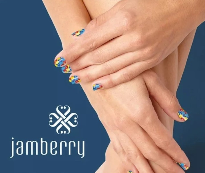 JAMBERRY 1/2 Sheet B179- Cheetah Illusion * 9 NAIL WRAPS 💅 nailart RARE