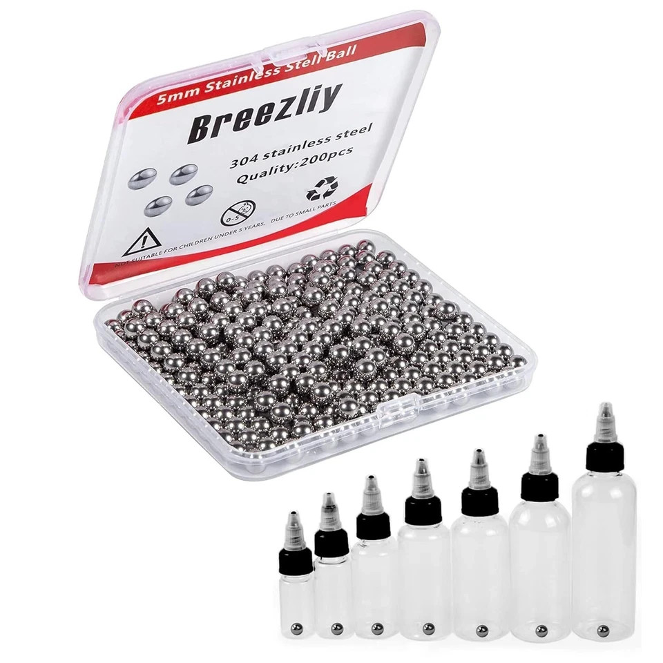 200 pcs Paint Mixing Balls Stainless Steel Mixing Agitator Balls for Mixing M…