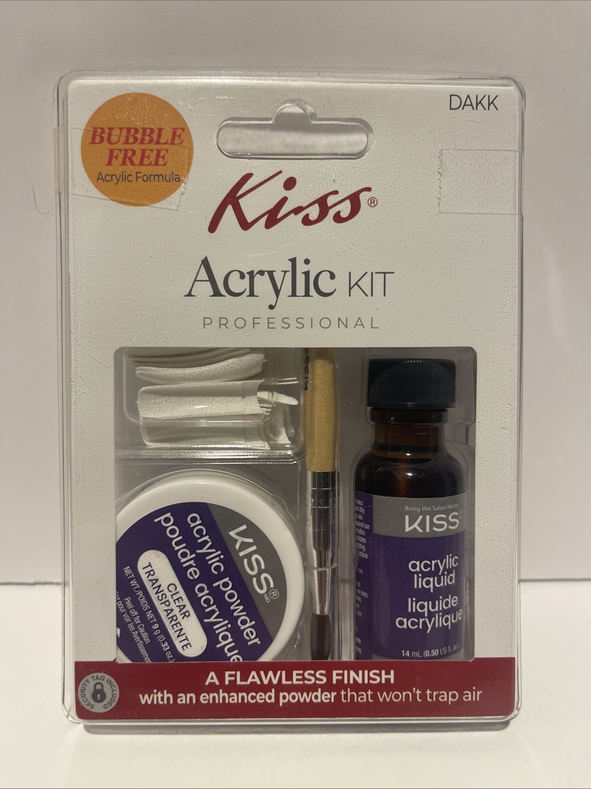 Kiss Acrylic Professional Kit Flawless Finish Dakk New Sealed
