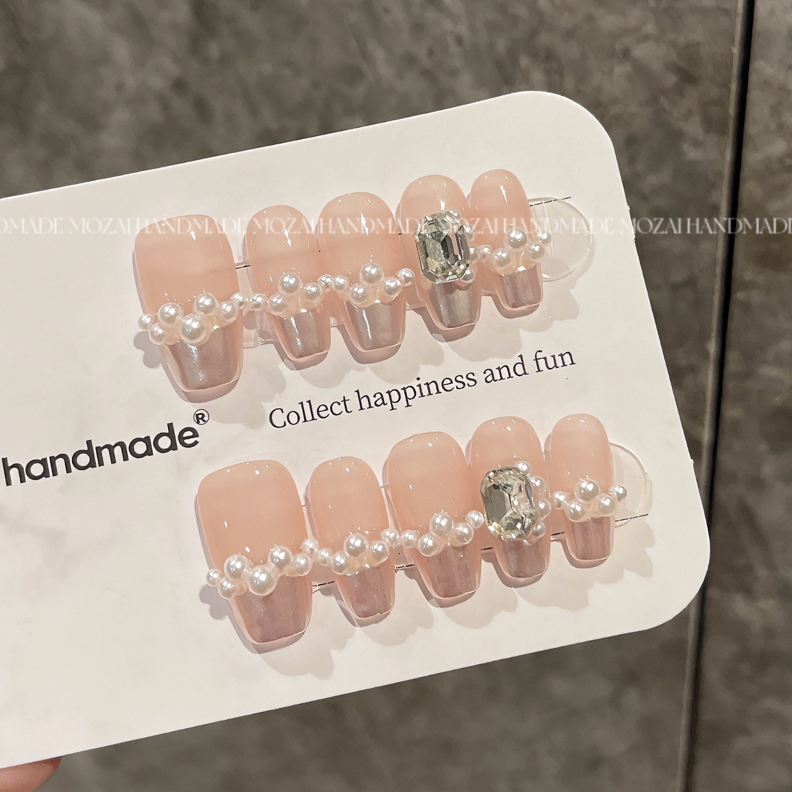 GAOCHAO handmade press on nails Dreamy Princess small