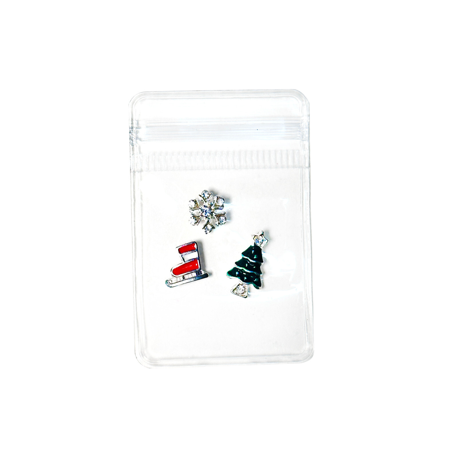 Sparkling Diamonds Christmas Tree Snowman Santa Gloves Deer X’mas Polymer Clay