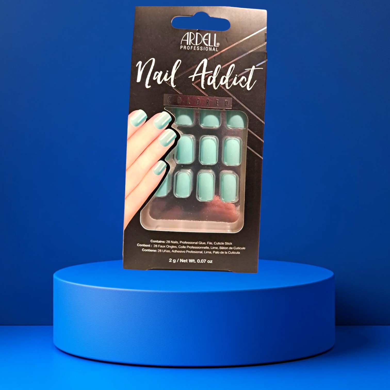 Nail Addict by Ardell Professional “SOLIDS” 28 Nails , Glue “Mint ” NIB