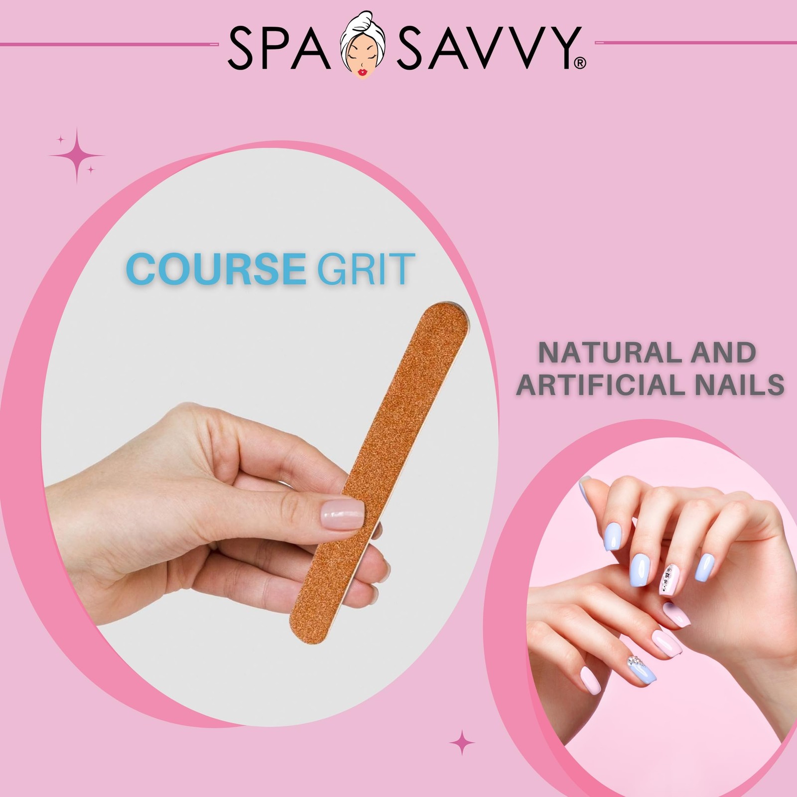Nail File Set, 30 Count, Double Sided 6 Inch Emery Board Nail Files, Pedicure…