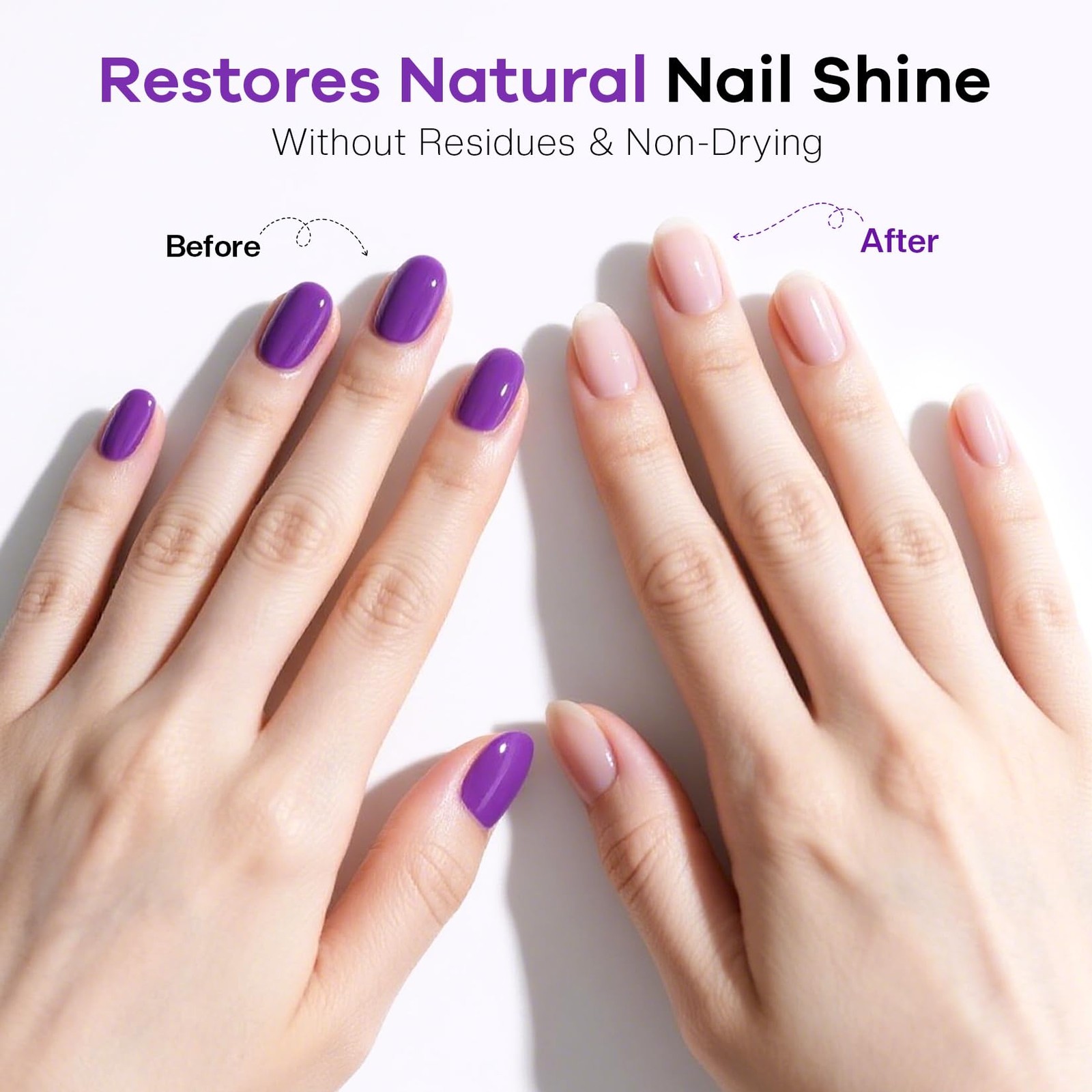 Glamonade Acetone Nail Polish Remover: A1-8 Ounce (Pack of 1), 8 Oz+Grape