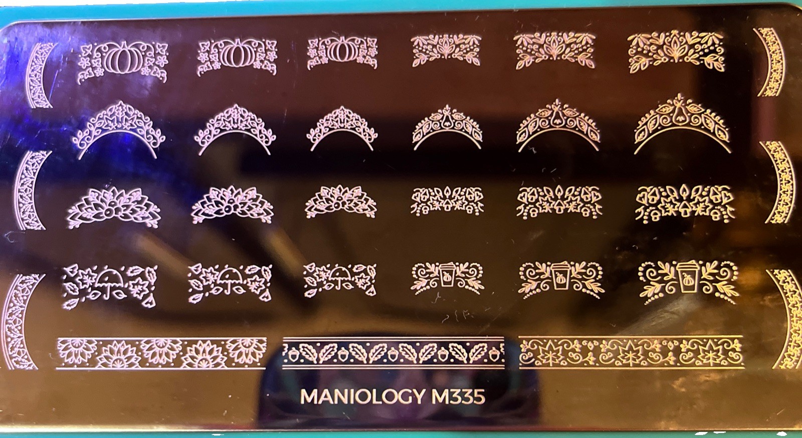 Maniology Nail Stamping Plates Flowers And Lace M187, M443, M355