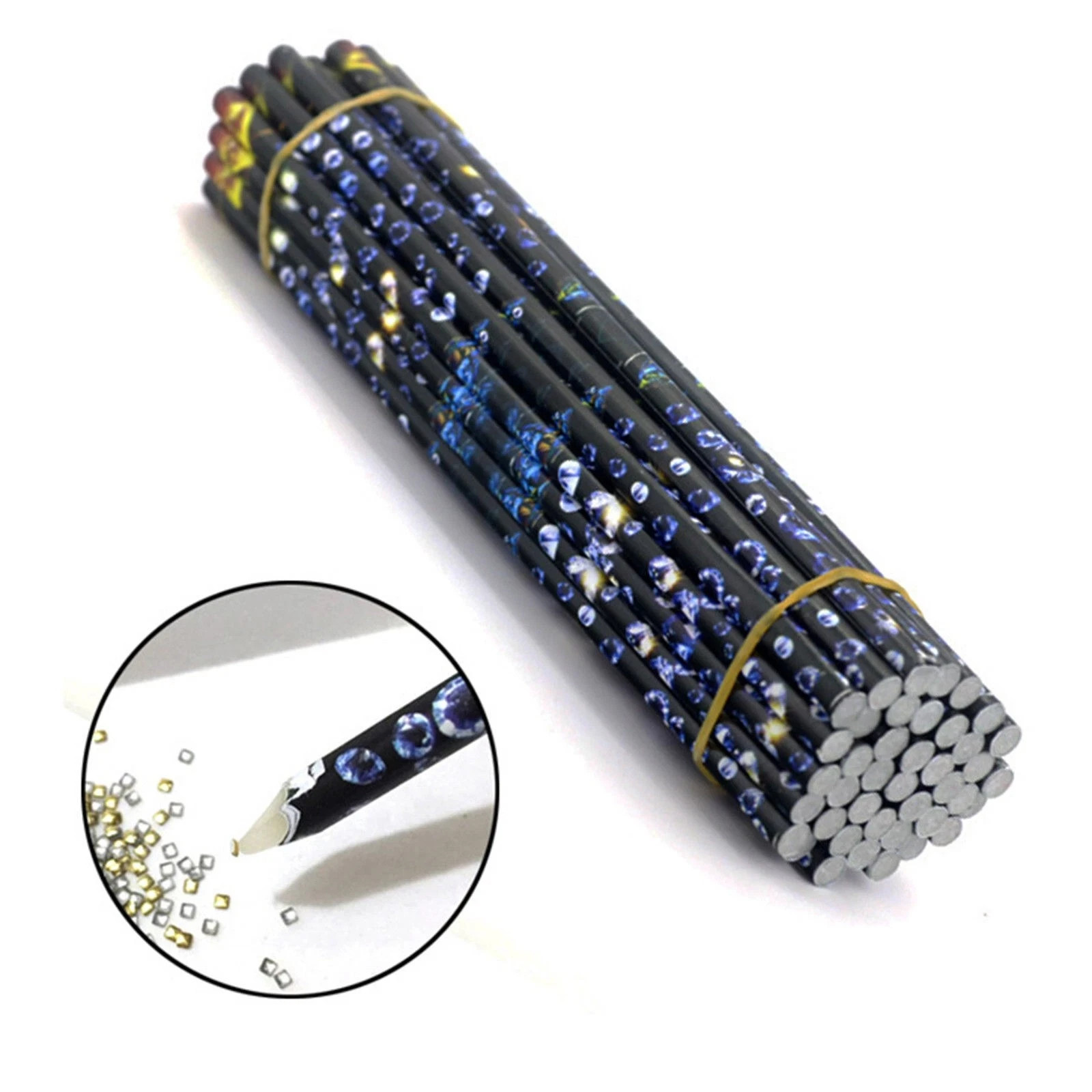 BLACK GEM DESIGN Rhinestone Wax Pencil Gem Stone Picker FREE Postage to UK