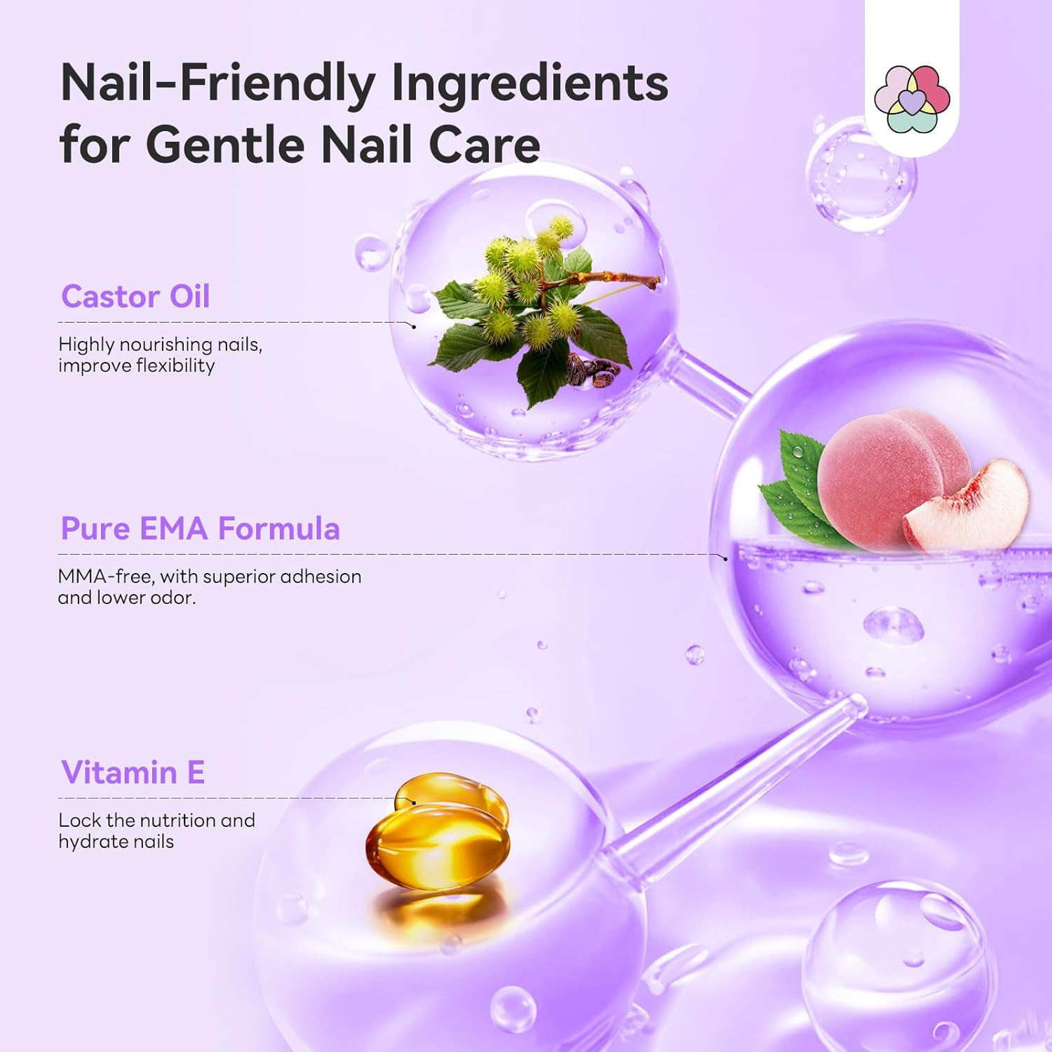 Pure EMA Monomer Acrylic Nail Liquid: Peach Scent Acrylic Liquid Nail Monomer No