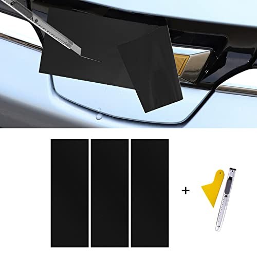 Compatible with Bowtie Logo Wrap Stickers Cut-Your-Own Emblem Matte Black 3