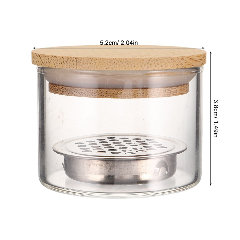 6PCS Nail Brushes Washing Cup – Dappen Dish with Lid and Mesh Layered Acrylic