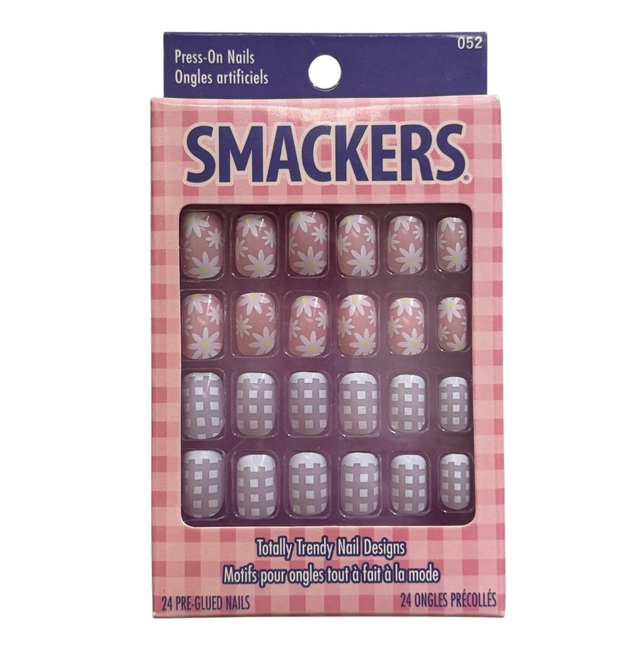Lot Of 2 Packs Of Smackers Press-On Nails, 24 Pre Glued Artificial Nails Each