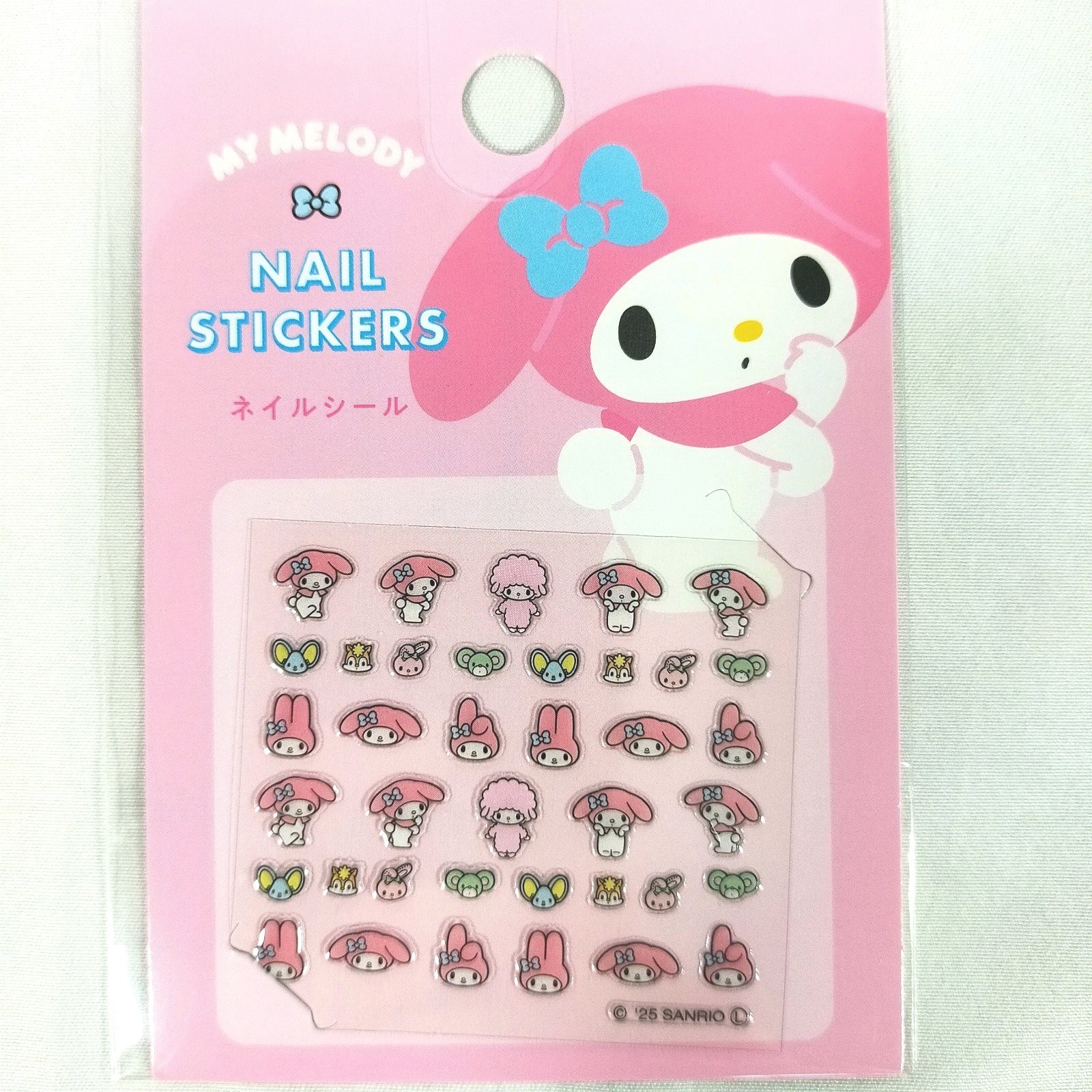 Sanrio My Melody Nail Stickers Cute Kawaii Nail Seal Japan DAISO