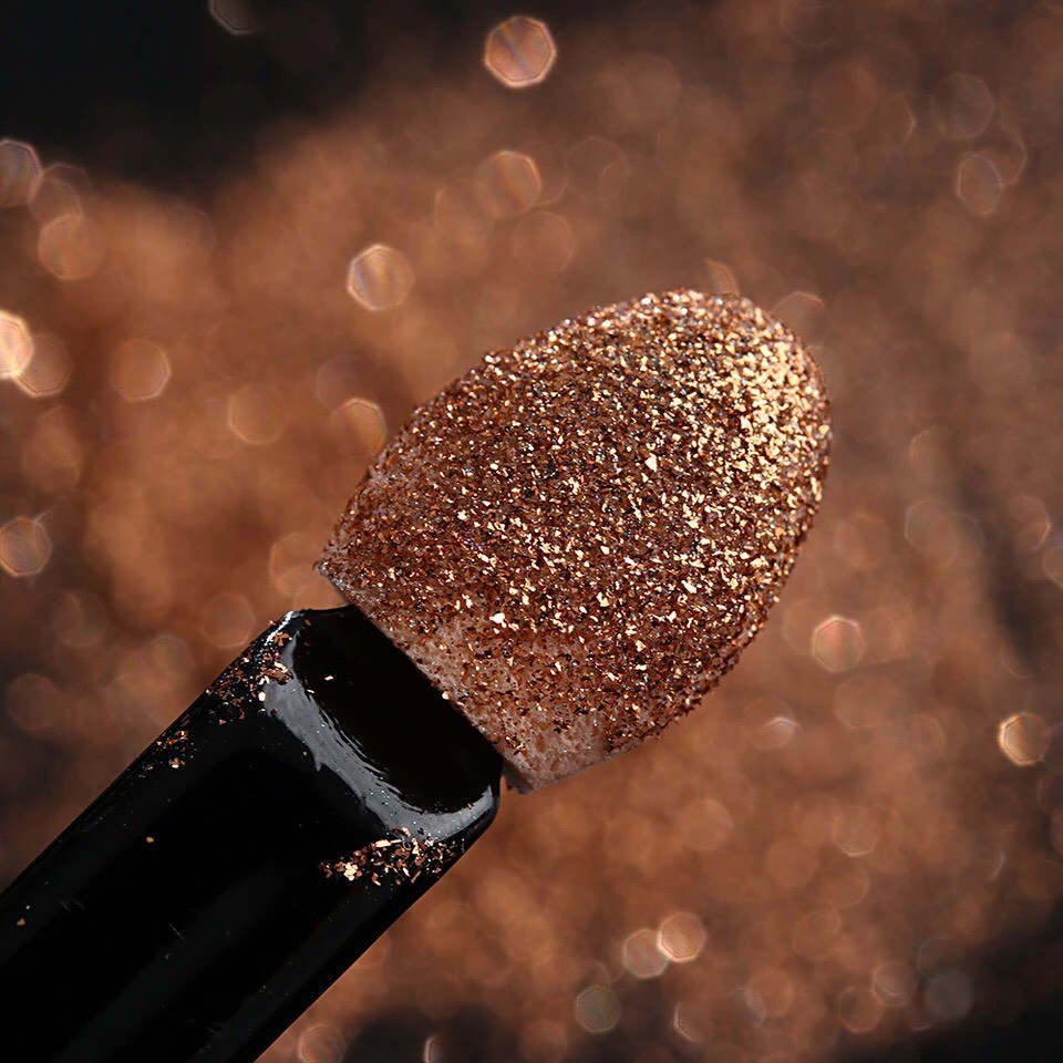 CHAMPAGNE CHROME MIRROR POWDER Platinum Nail Art Shining Rose Gold Effect (y2)