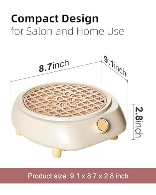Nail Dust Collector – Powerful Suction Vacuum Fan with Low Noise – Adjustable