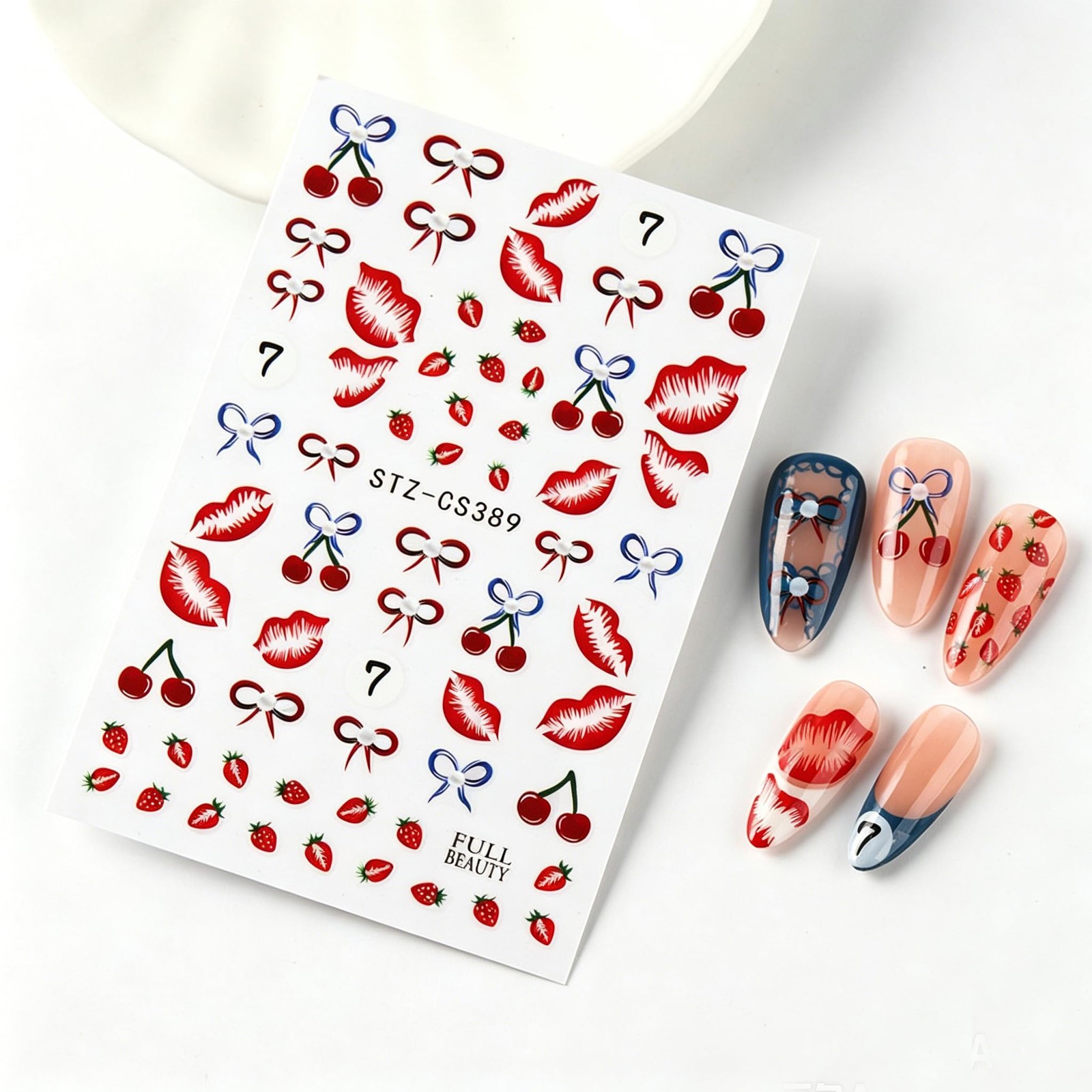 Strawberry Nail Art Stickers Style-style4