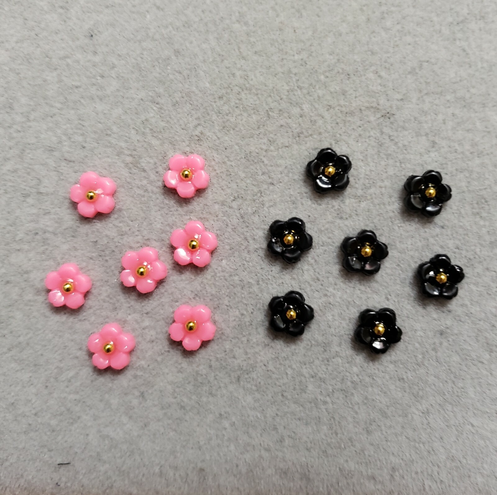 10/20pcs New 3D Nail Art Resin Cherry Blossom Colorful Flower DIY Charms Decor