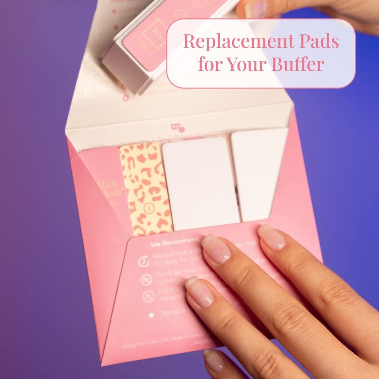 Replacement Nail Buffer Block Pads -A Cost Effective Buffer Block Nail Care R…