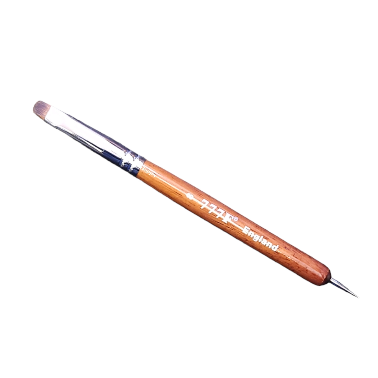 777FT French Brush Manicure & Pedicure – Red Wood + Dotting Tool size #8- 2 pcs