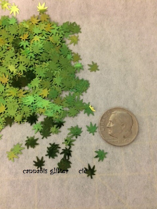 Glitter Weed Nail Body Art Glitter, Tumblers, Marijuana Leaf , Holographic Epoxy