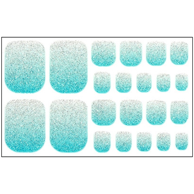 Toenail Stickers Waterproof Toenail Wraps Cats Eye False Toenails Tips for Woman