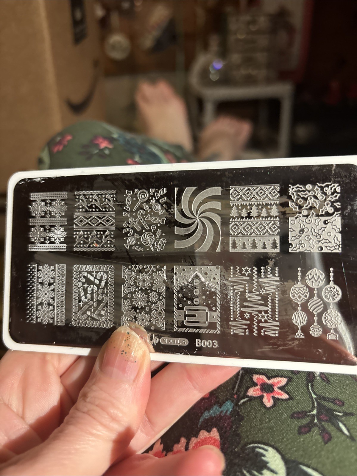 What’s Up Nails Holiday Christmas Nail Stamp Plate