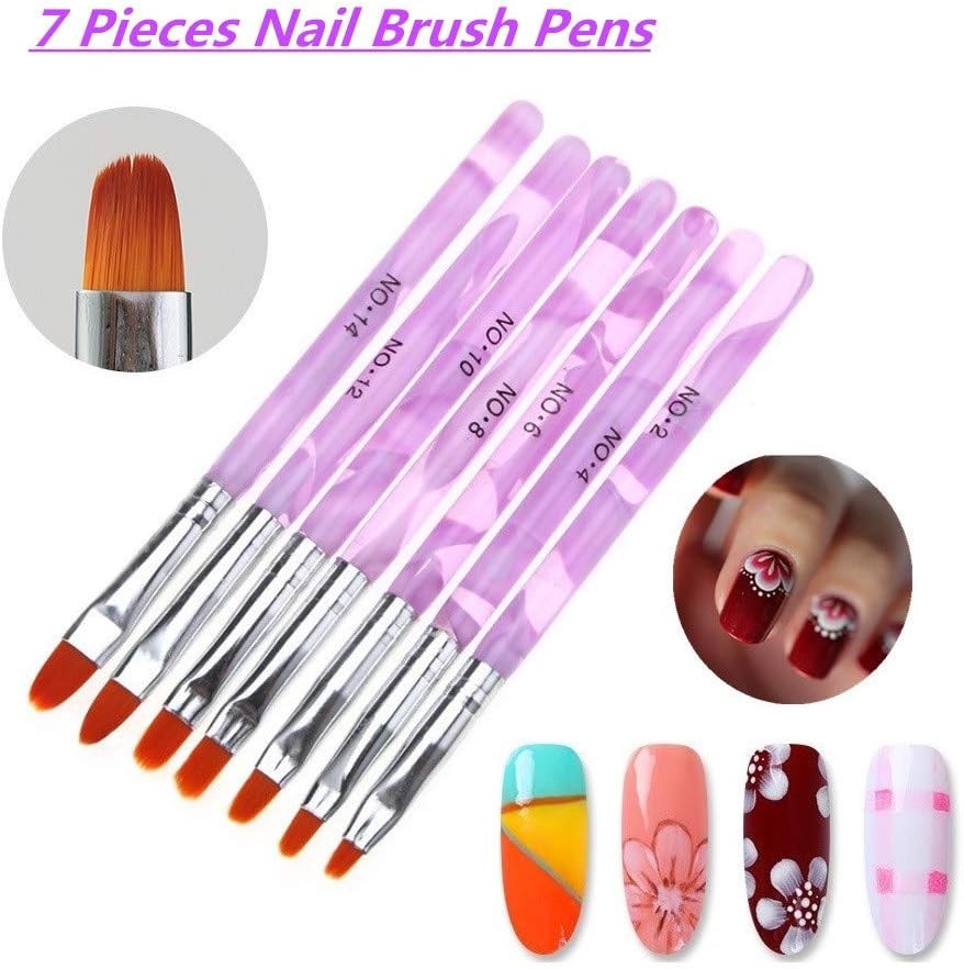 UV l Nail Brush, Acrylic Nail Tips Builder Brush Pen Ding