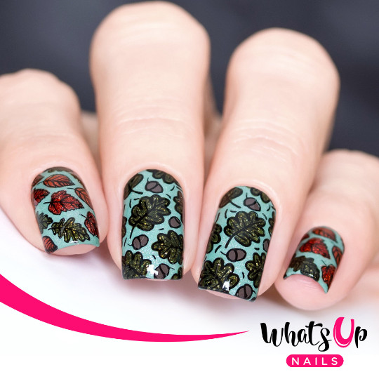 B021 Autumn Tales Stamping Plate For Stamped Nail Art Design