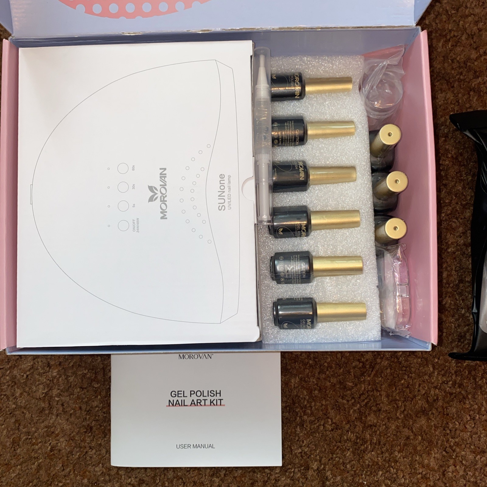 Morovan Professional Nail System Nail Gel Polish Kit GM46