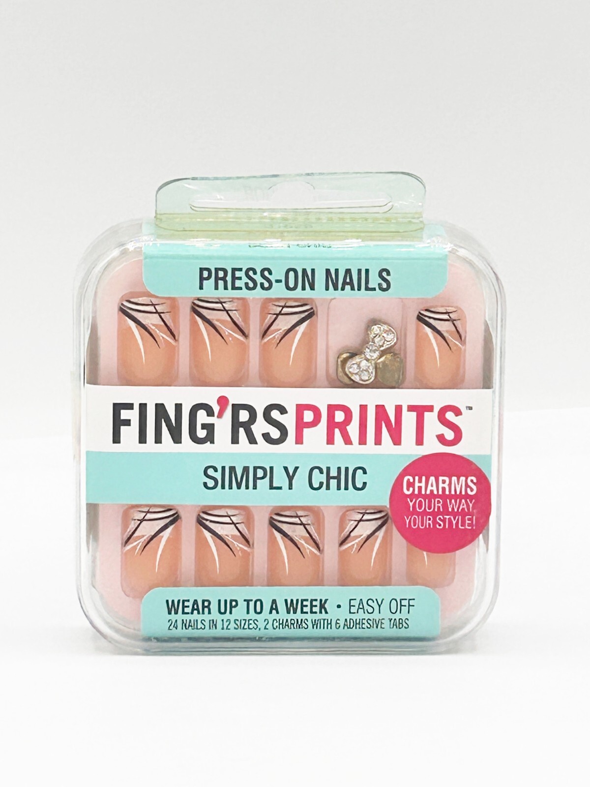 Fing’rs Prints Press-On Nails, Shiny Finish, Short (Choose Your Color)