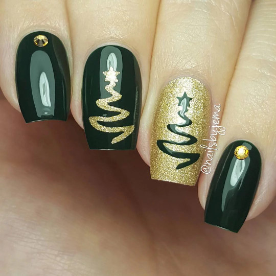 Ribbon Tree Stencils for Nails, Christmas Nail Stickers, Nail Art, Nail Vinyls