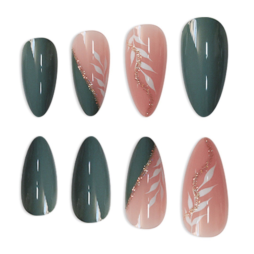Elegant Gray Metallic Line Nail Patches Simple Stylish Nail Art Wholesale
