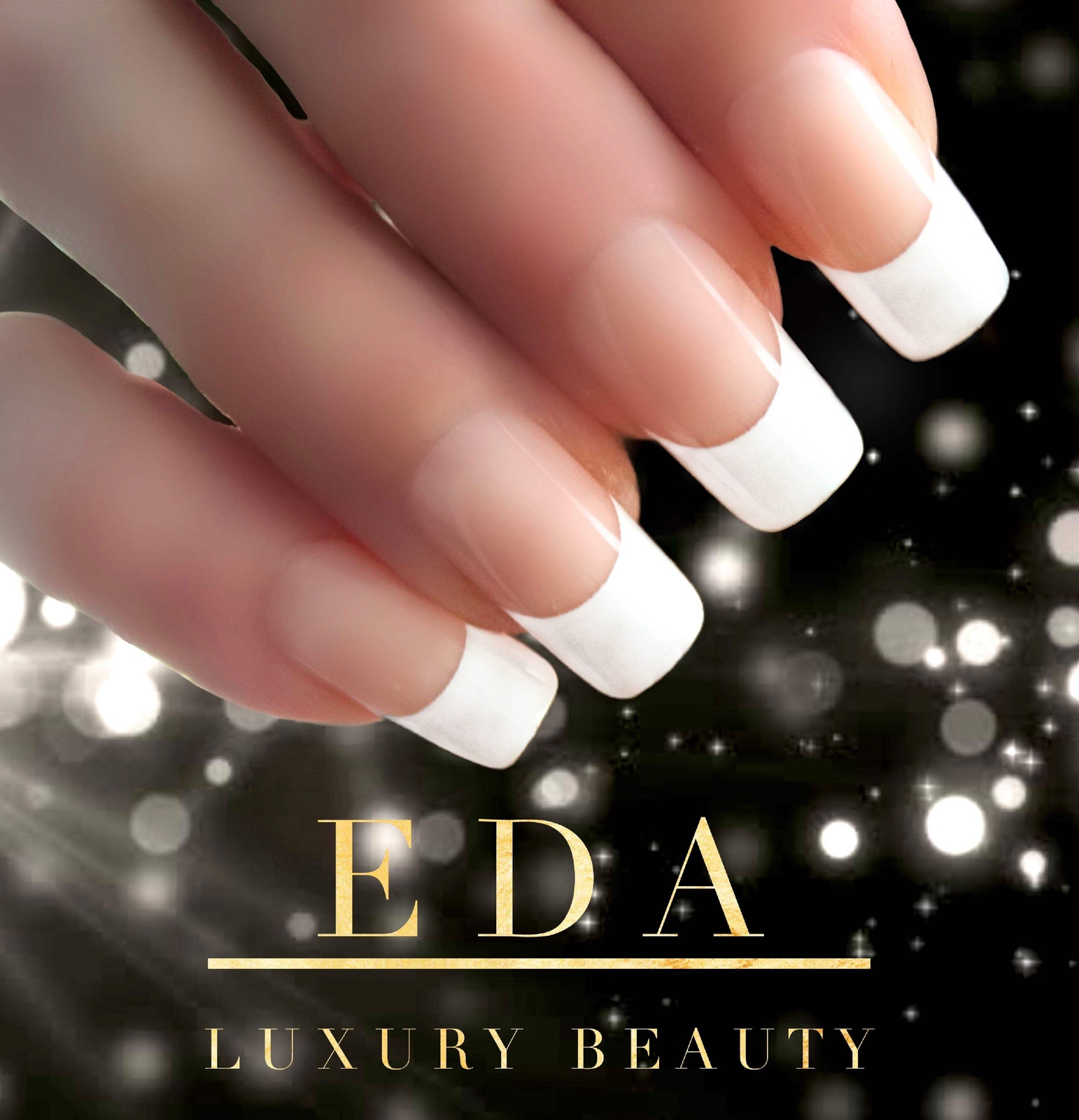 Classic French Natural Nude Pink White French Square Long Press On False Nails