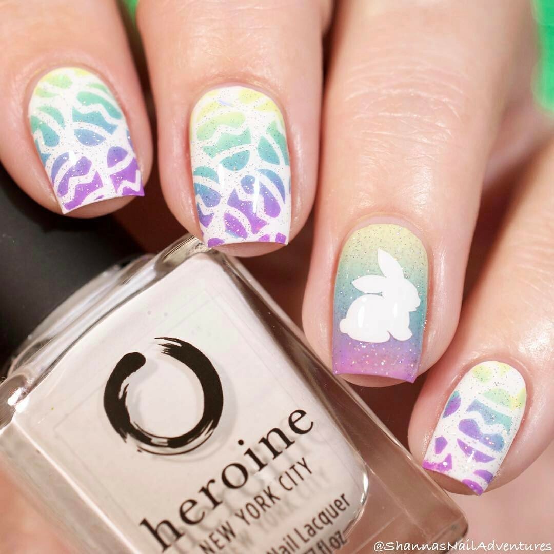 Bunny Stencils for Nails, Easter Nail Stickers, Nail Art, Nail Vinyls