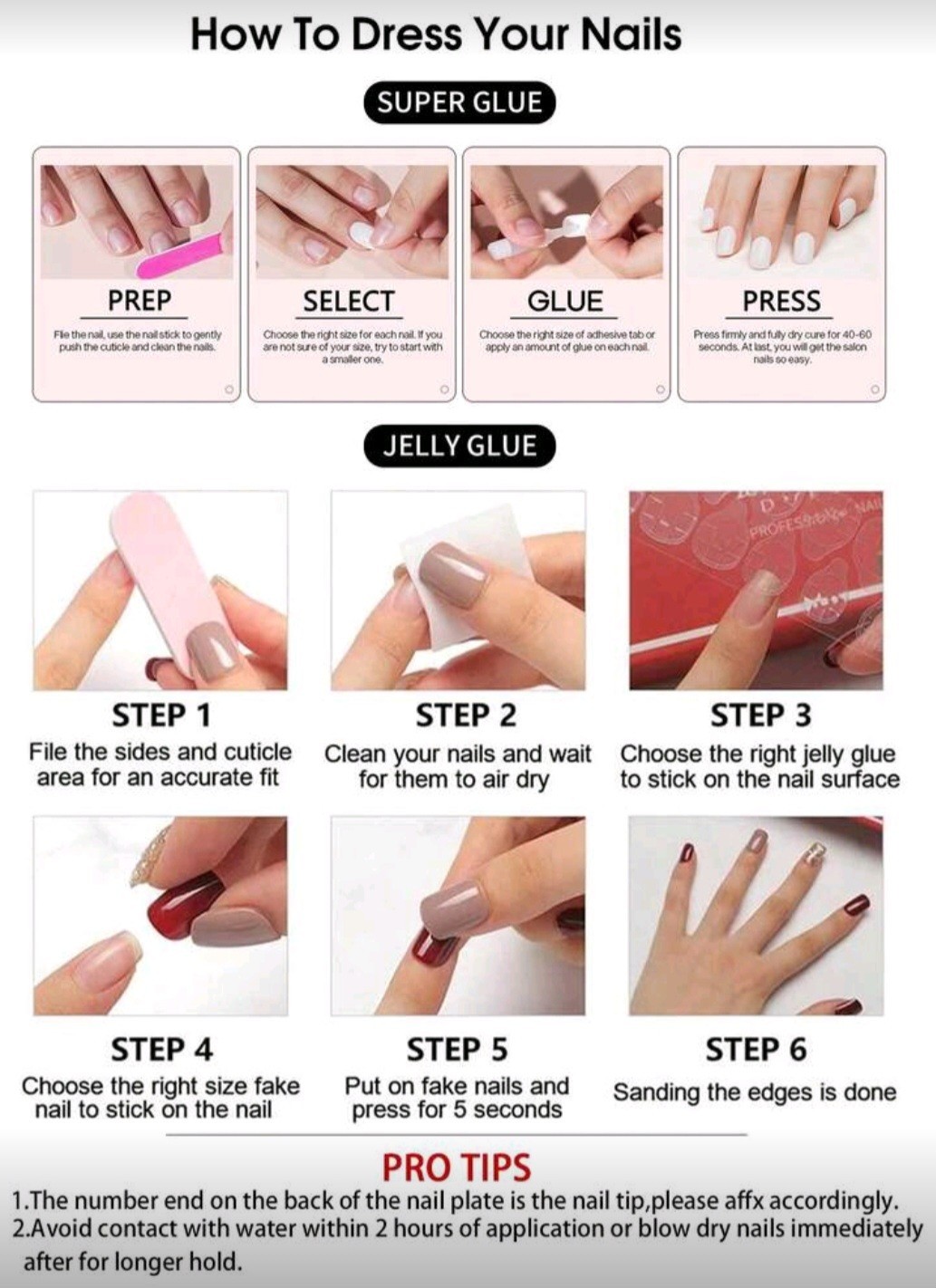 Press-On Nails Candy Hearts Bright Pastel Pink Yellow Medium/Long Coffin