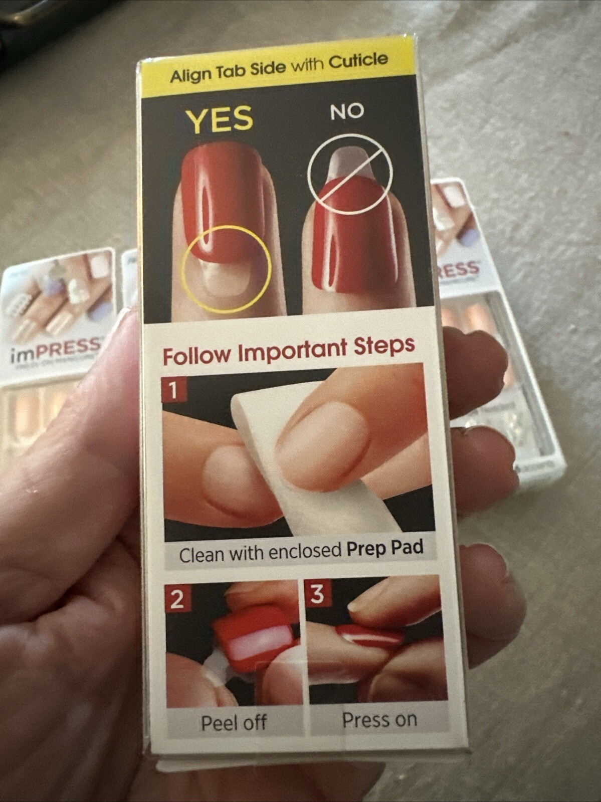 Kiss Impress Nails Light Pink Beige Press On Short Nails Lot Of 5 Boxes New!