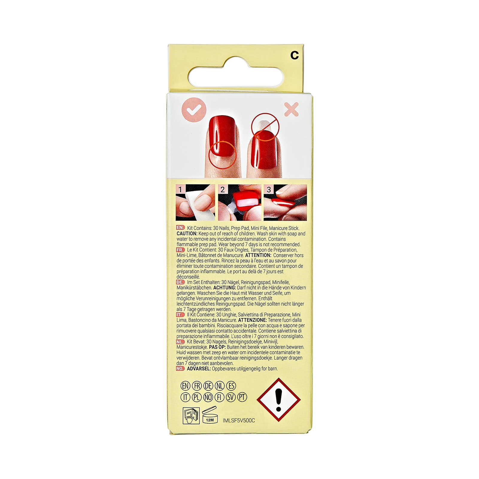 KISS LoveShackFancy x imPRESS Press-On Manicure Limited Edition, Medium, Pink