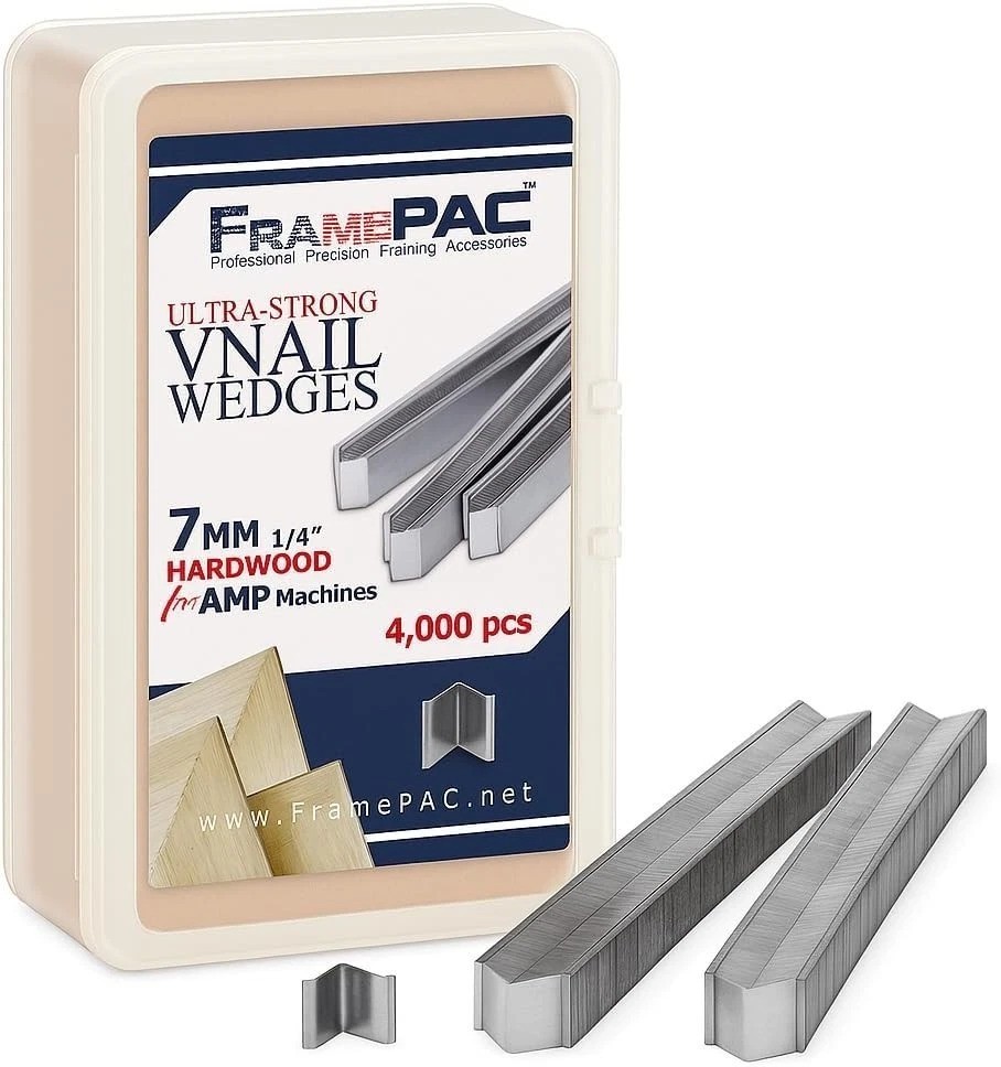 Seamless V Nails for Picture Frames – 7mm Hardwood, 4000 Pack Quality Fasteners