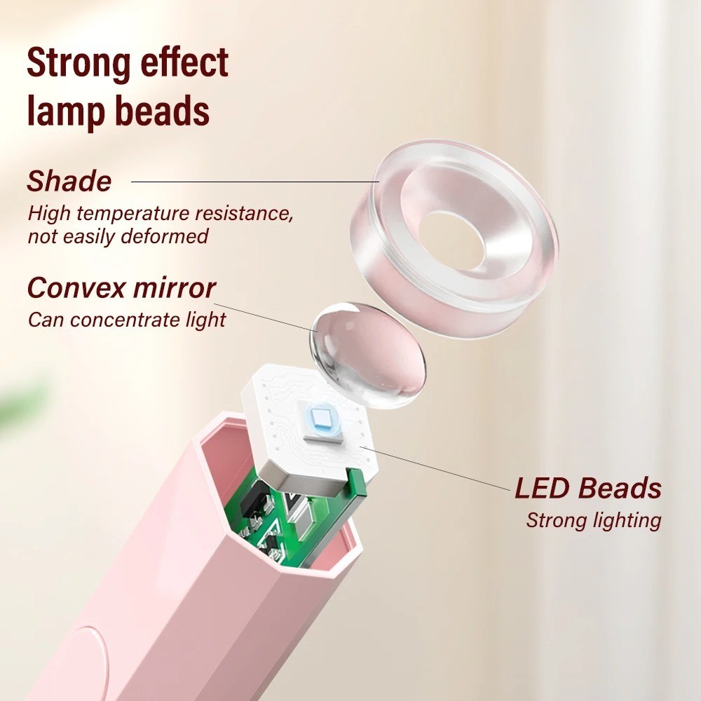 Portable Mini Nail 💅🏼Lamp UV LED Light – Handheld Gel Polish Dryer Curing Lamp