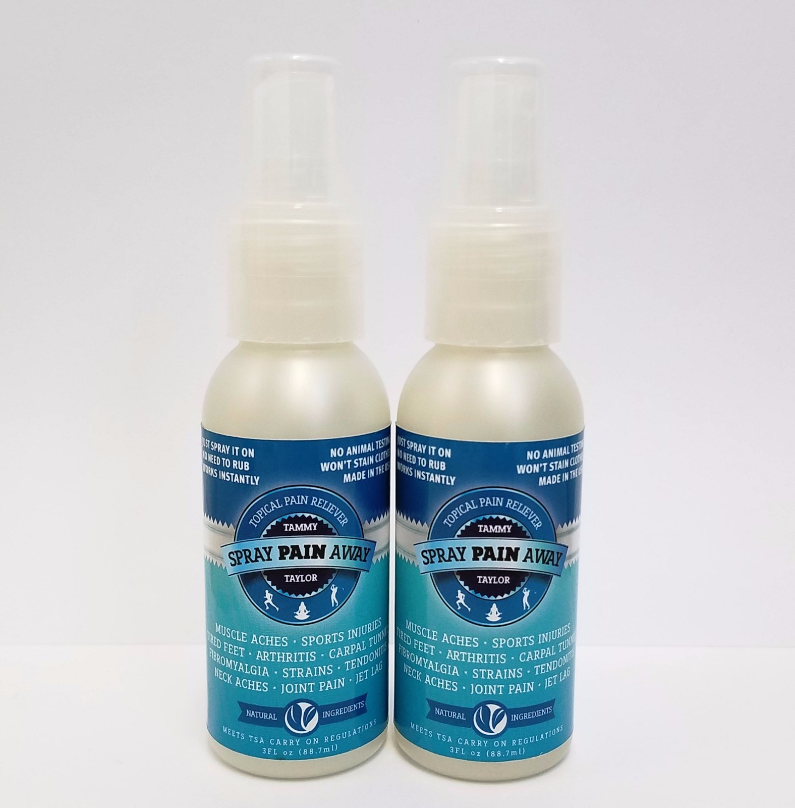 Pack of 2 Bottles Tammy Taylor Nails – Spray Pain Away 3oz