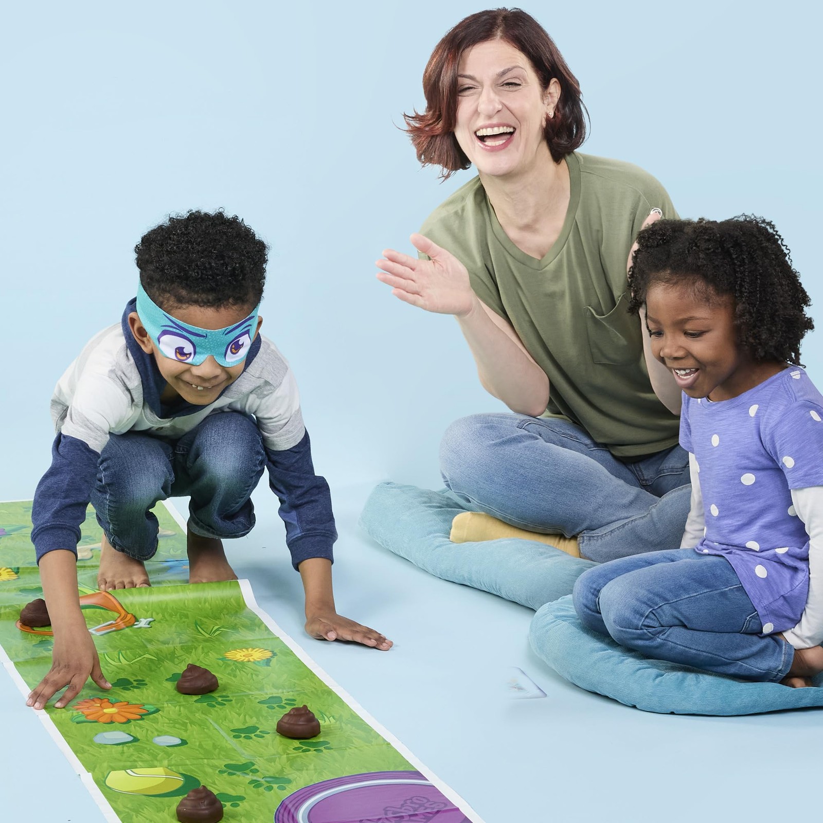 Hasbro Gaming Don’t Step in It! Preschool Game I Blindfolded, Standard, Brown