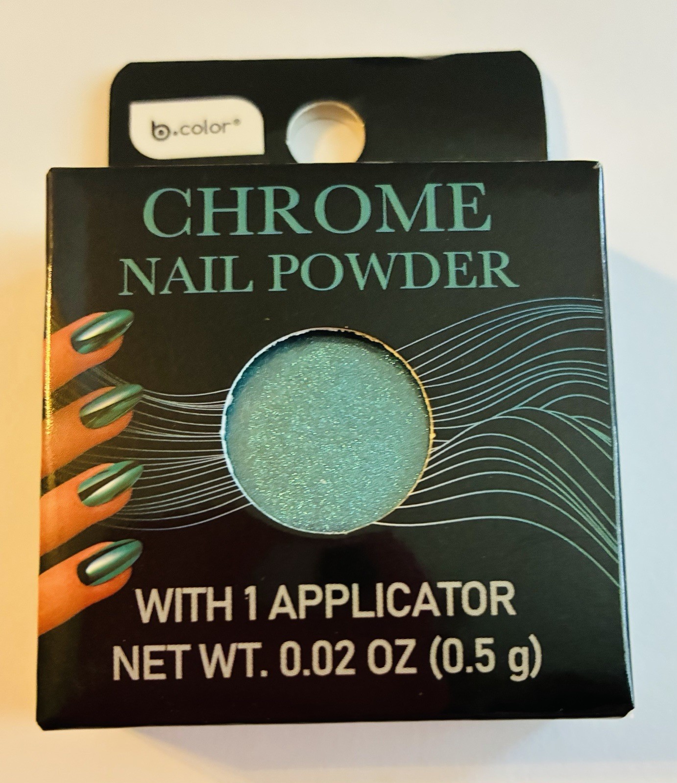 Chrome Nail Powder bundle. (2)Orchid Blume(2)Lucky Penny(2)Peacock Feather