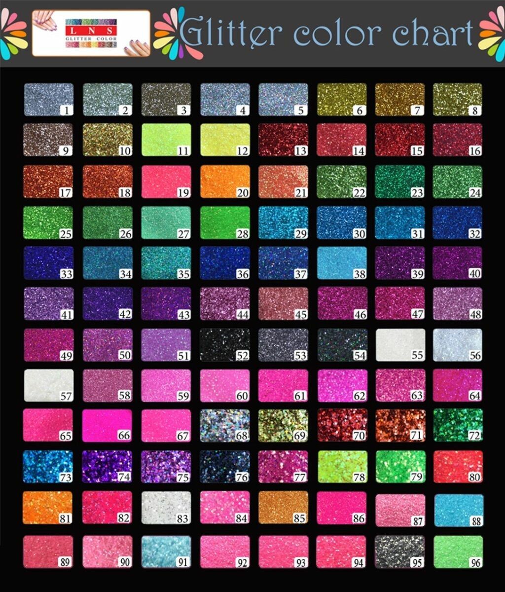 Rainbow Holographic LNS Glitter Nail Art Crafts