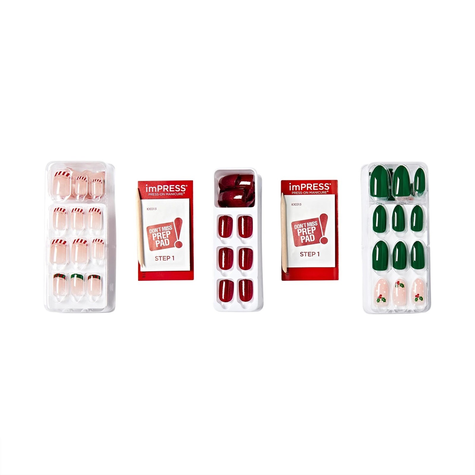 imPRESS Press-On Manicure Holiday Gift Set – No 04 Xmas
