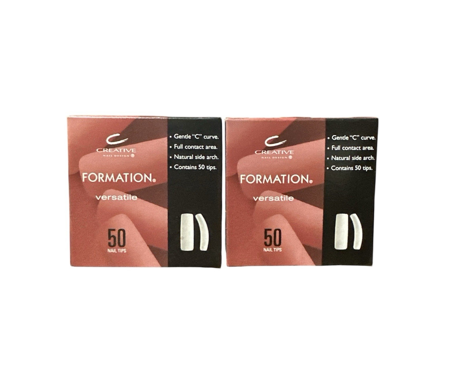 Creative CND Formation Versatile Nail 50 Tips – Pack of 2 – (Choose Your Size)