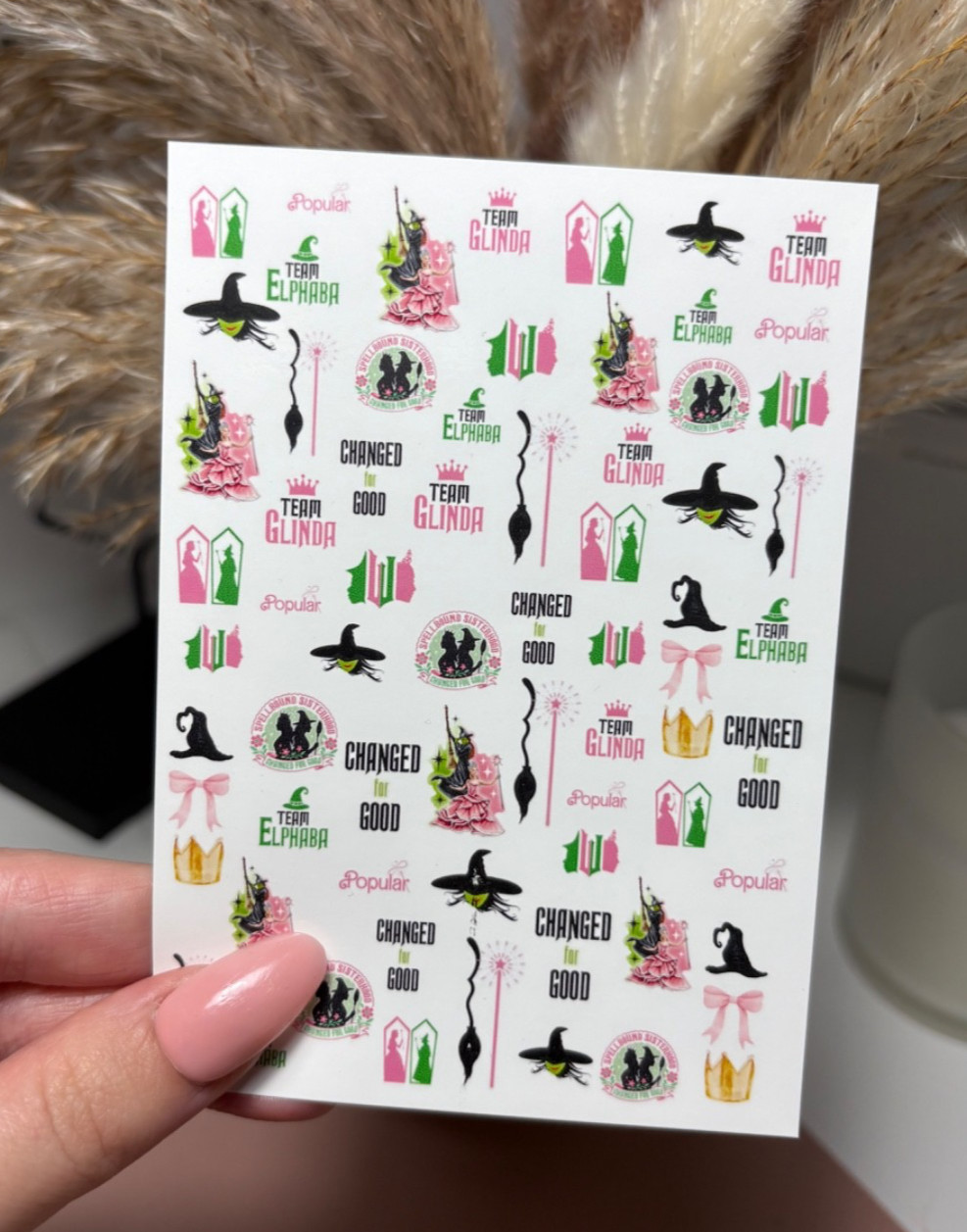 Wicked – For Good, Nail Decals , Nail Art, Water Decals