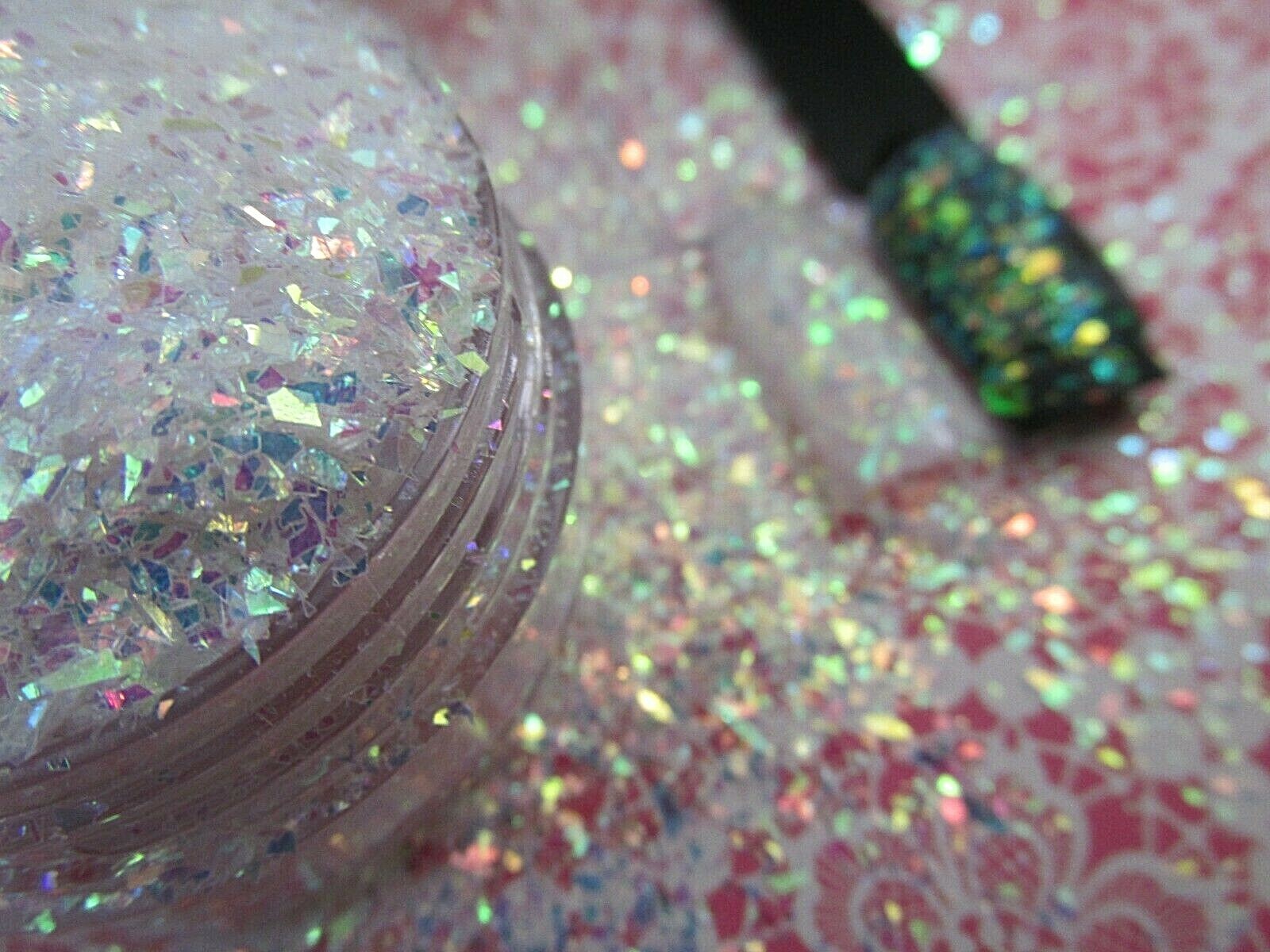 Fantasy Unicorn Dandruff glitter Mylar micro shards nail art tumblers slime