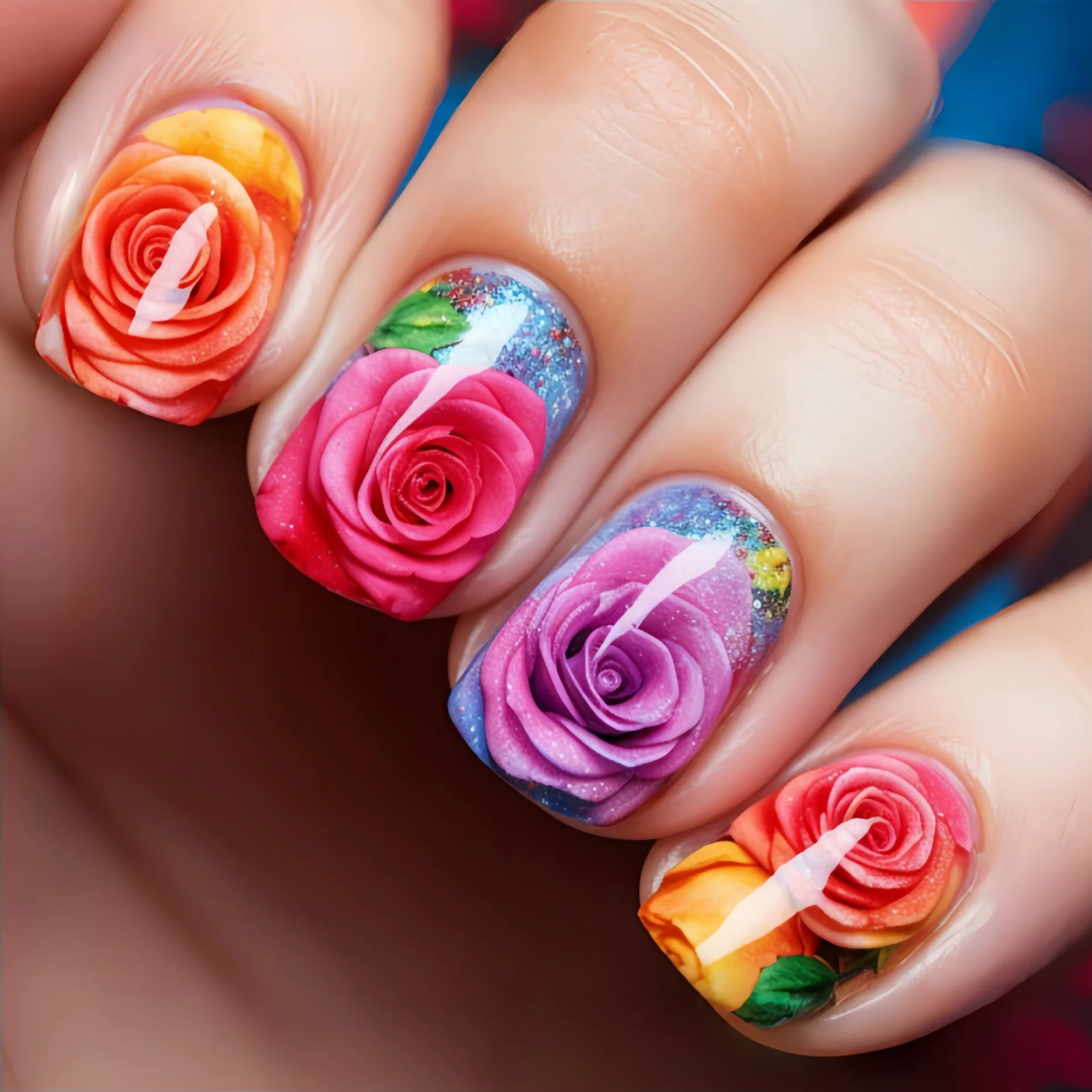 24pcs set Spring Summer Press On Nails Short Medium Long Fake Nails For Women