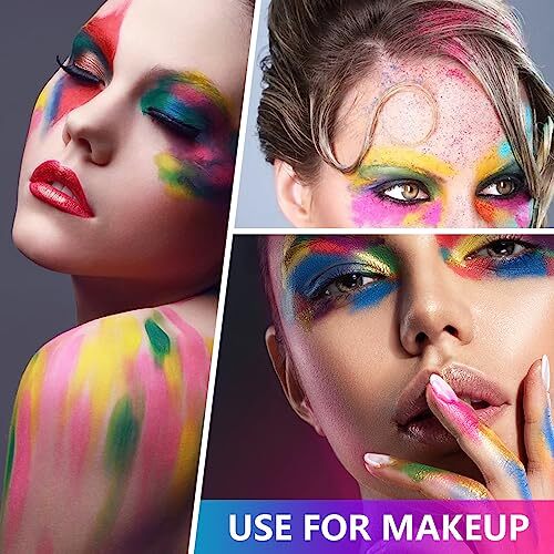12 Pack Luminous Pigment Nail Powder Flourescent Glow In The Dark Makeup