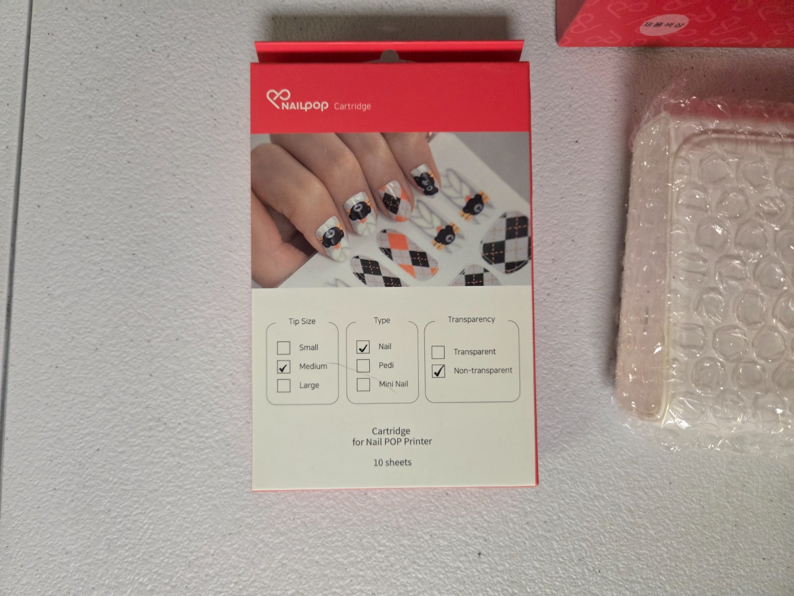 NAILPOP Digital Nail Art Design Printer Machine w/10 Nail Sticker Paper Sheets